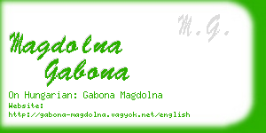 magdolna gabona business card